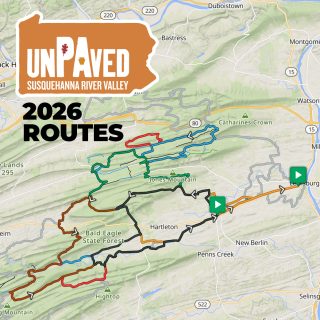 Announcing the routes for the 2026 unPAved of the Susquehanna River Valley!
All new, all different, all sorts of options for you to ride at #PierogiPace and a brand new 120-mile course with 3 segments to #RaceforWhoopiePies!
Visit unpavedpennsylvania.com to get the details and links, and sign up today so you can ride the #IPAgravel
bikereg.com/unpaved-of-the-susquehanna-river-valley
#easyontheeyeshardonthelegs
——
@susquehannarivervalley
@WellSpan_Health
@stansnotubes
@laufcycles
@backyardbeanscoffee
@schwalbetires
@velovaerechamois
@newtrailbrewing, @rustyrailbrewing, @endotuneup
@nittanymountainworks, @phillybikeexpo, @purplelizardmaps, @carborocket
@hushmoneybikes, @dutchwheelmanbikes, @thebikeroost, @svbikes, Links Cyclery, Brookside Bikes, @cycleupcafe, @freezethawcycles
@themillercenter
unPAved supports (and is supported by) @paenvironmentalcouncil & @pvpedalsandpints